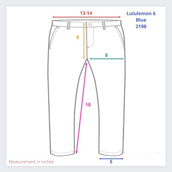 Lululemon Run for Your Life Crop Legging SIZE 6 Limitless Space Blue black - Picture 6 of 11